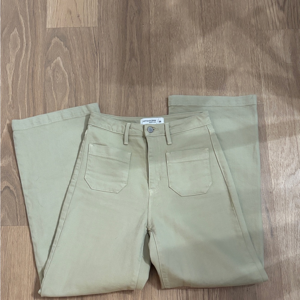 Just Black Green Denim Pants